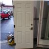 Image 1 : UNFRAMED LEFT HAND SWING METAL DOOR W/ HANDSET AND DEADBOLT