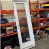 Image 1 : FRAMED 22 INCH BY 80 INCH GLASS INSERT DOOR LEFT HAND SWING
