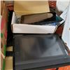 Image 3 : TRAY OF ELECTRONICS, TABLETS, TIMER, SPEAKER, AND HEATED CAR CUSHION