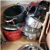 Image 2 : BOX OF POTS AND PANS, CROCKPOT, BLENDER, AND ELECTRIC KETTLE