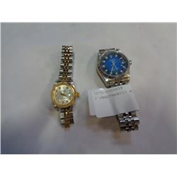 2 UNAUTHENTIC ROLEX WATCHES