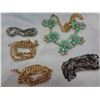 Image 7 : CASE OF EARRINGS, BRASS BOX JEWELLERY, AND BLACK BOX JEWELLERY