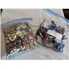 Image 1 : LARGE BAG OF JEWELLERY AND BAG OF WATCHES