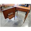 Image 3 : ANTIQUE ELECTRIC SINGER SEWING MACHINE IN TABLE