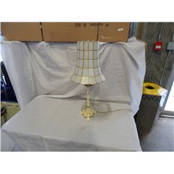 LAMP W/ SHELL SHADE