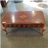 Image 1 : 2 DRAWER INLAID COFFEE TABLE