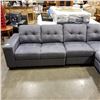 Image 2 : BRAND NEW GREY FABRIC MODERN 4 PIECE MODULAR SECTIONAL SOFA, RETAIL $2199