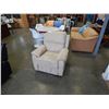 Image 1 : NEW LIFESTYLE WEBSTER RELAX-A-LOUNGER BEIGE MICRO SUEDE RECLINER, RETAIL $499