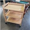 Image 1 : ROLLING MAPLE KITCHEN CART