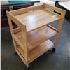 Image 2 : ROLLING MAPLE KITCHEN CART