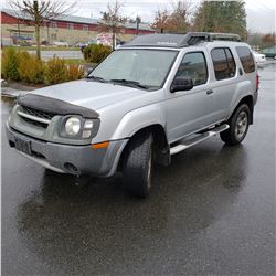 2003 NISSAN XTERRA, AUTOMATIC, 4 WHEEL DRIVE, 276XXXKM, WITH KEY, FOB, REGISTRATION AND CAR FAX