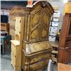 Image 1 : PULASKI FURNITURE 2 DRAWER DROP FRONT DESK W/ 2 DOOR HUTCH TOP