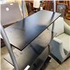 Image 3 : MODERN 5 SHELF BLACK AND CHROME SHELVING