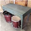 Image 1 : PAINTED 1 DRAWER WOOD DESK