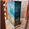 Image 2 : PAIR OF HAND PAINTED AQUATIC THEMED WARDROBE CABINETS