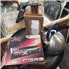 Image 1 : LED CANDLE LANTERN, IKEA KETTLE, AND JVC CAR RADIO