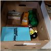 Image 1 : 3 VINTAGE COIN BANKS, 2 YOYOS, AND AIRPLANE BUILDING TOY, AND BOX OF MINI TOY SOLDIERS
