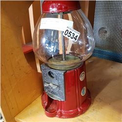 METAL AND GLASS GUMBALL MACHINE