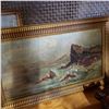 Image 2 : SMALL VINTAGE WATERCOLOR AND 1908 PAINTING ON BOARD