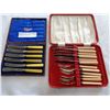 Image 1 : VINTAGE SILVER PLATED SHEFFIELD CUTLERY SETS