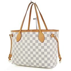 Louis Vuitton Damier Azur Neverfull Tote Bag