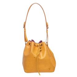 Louis Vuitton Yellow Epi Leather Drawstring Shoulder Bag