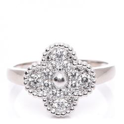 VAN CLEEF & ARPELS 18K Vintage Alhambra Ring - 9