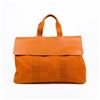 Image 1 : Hermes Canvas/Leather Tote