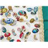 Image 8 : Authentic HERMES "Couvee d'Hermes" Egg Basket Green 100% Silk Scarf