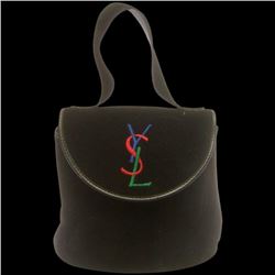 Yves St. Laurent Suede Embroidered Bag