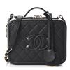 Image 1 : Chanel Caviar Quilted Vanity Case