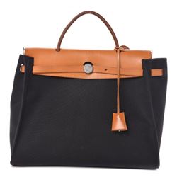 Hermes Toile Canvas / Calfskin Herbag