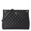 Image 1 : Chanel Quilted Caviar Large Shopping Tote