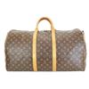 Image 3 : Louis Vuitton Monogram Keepall 55 Bandouliere Duffel Bag