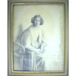 A GRAPHITE ON PAPERElegant woman seated