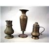 Image 2 : A GROUP OF BRASS TABLE ARTICLESIncludin