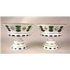 Image 1 : A PAIR OF PAINT-DECORATED ENAMEL-CUT-EM