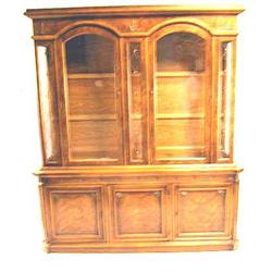 A GEORGE III STYLE CARVED AND FIGURED W