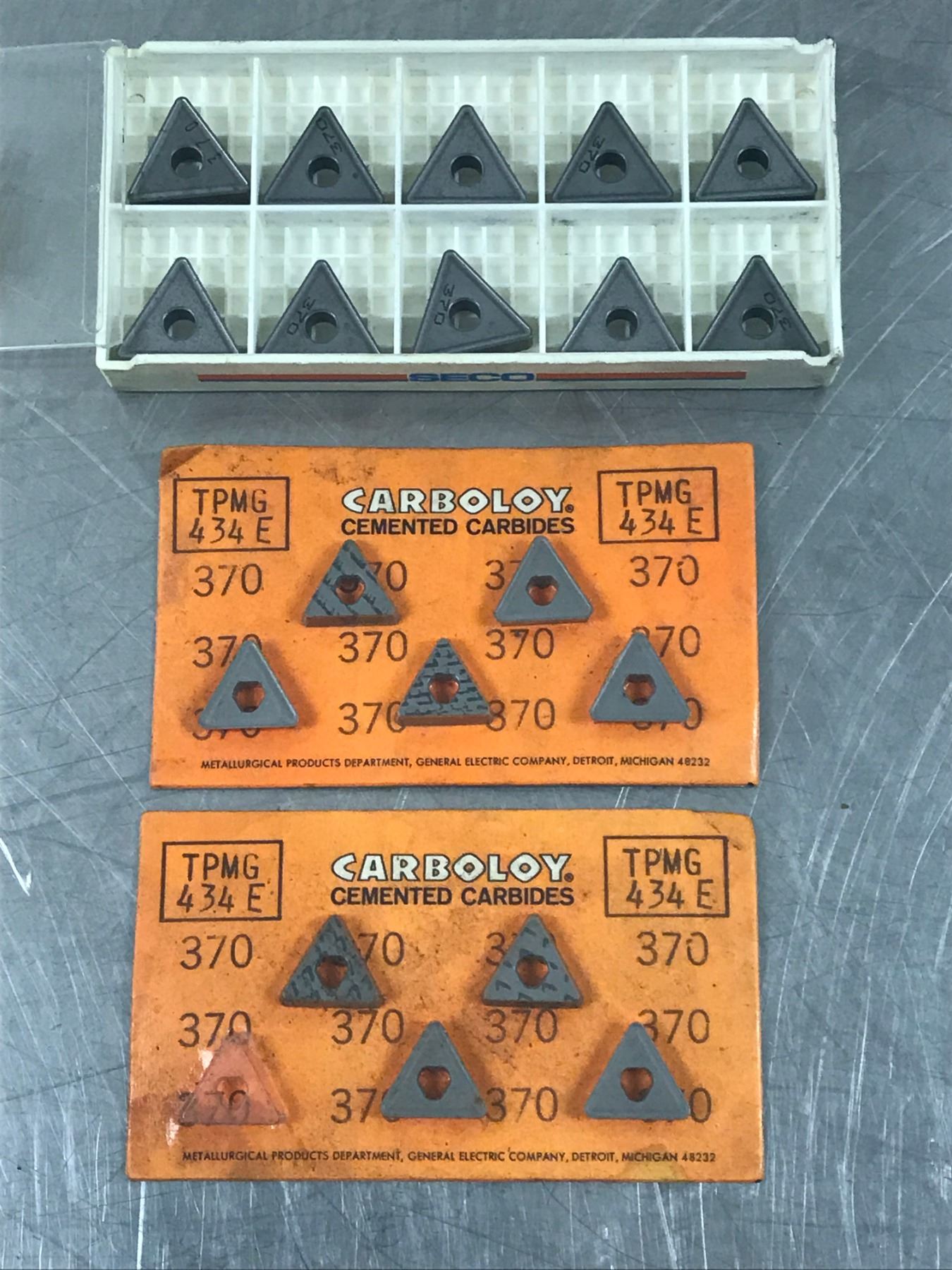 (19) CARBOLOY CARBIDE INSERTS BTM Industrial