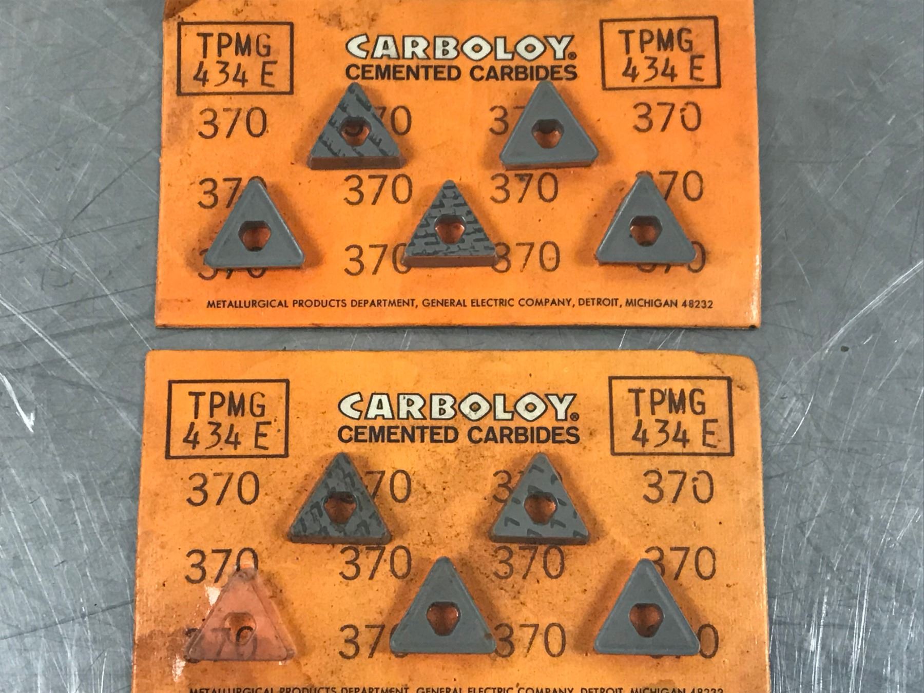 (19) CARBOLOY CARBIDE INSERTS BTM Industrial