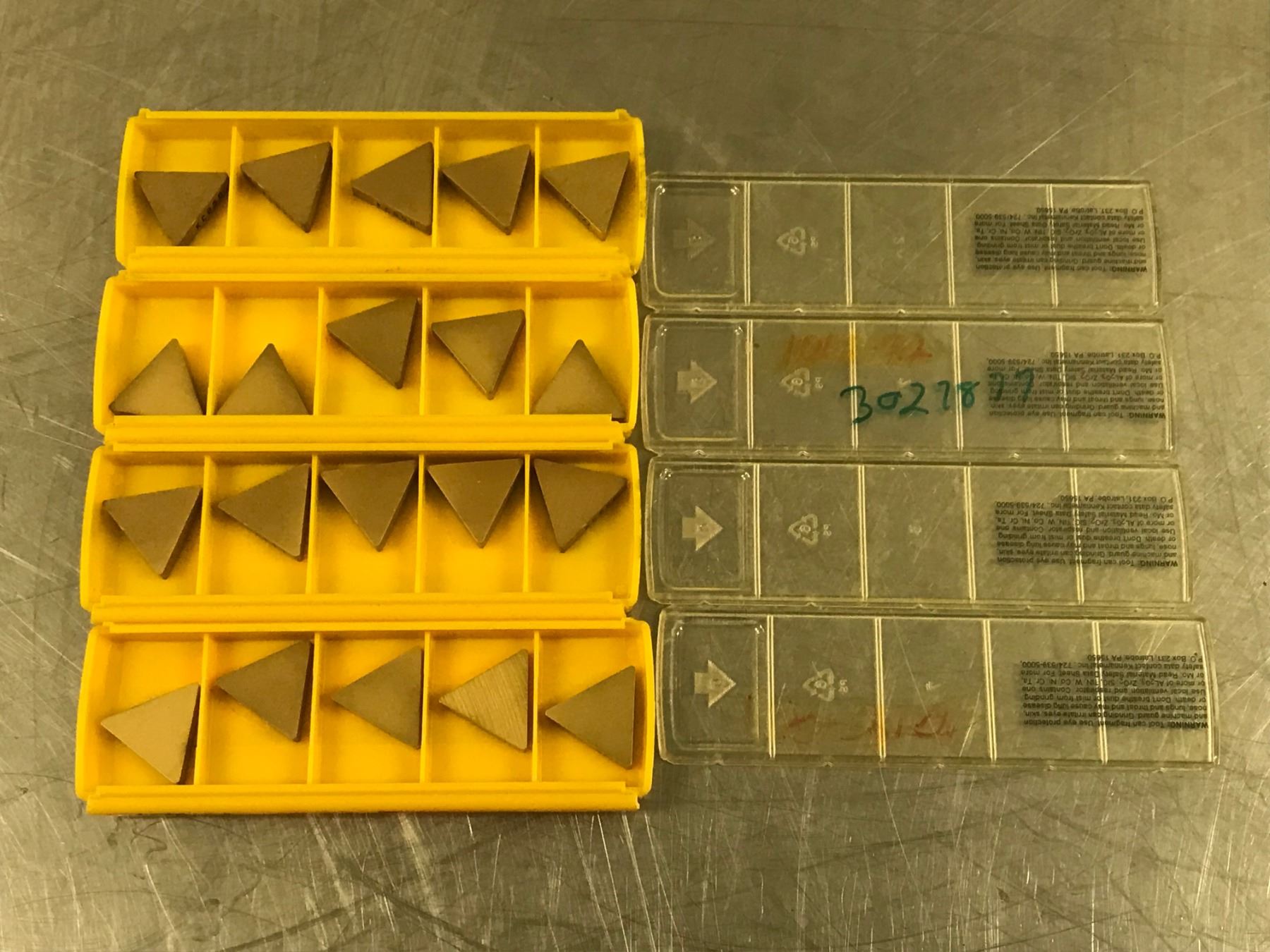 (20) KENNAMETAL CARBIDE INSERTS