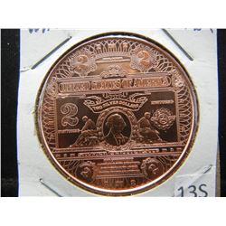 Copper Round .999 Washington