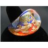 Image 2 : Colorful Glass Ring, Size 8