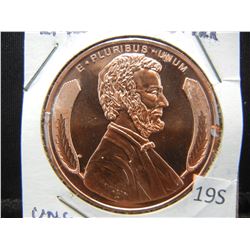 Copper Round .999 Lincoln