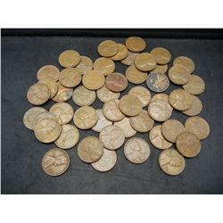 Lot of Wheat Cents, Mixed Dates