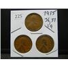 Image 1 : 1935, 36, 37 Wheat Cents