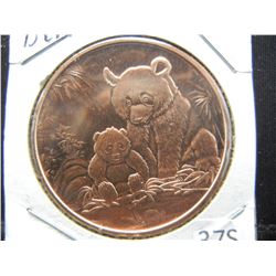 Copper Round .999 Bears