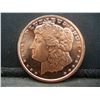 Image 1 : Copper Round .999 Morgan
