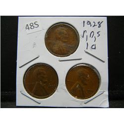 1928 PDS Wheat Cents