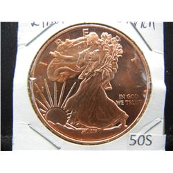 Copper Round .999 Walking Liberty
